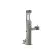 Outdoor Ezh2O Upper Bottle Filling Station Bi-Level Pedestal With Pet Station Non-Filtered Non-Refrigerated Gray, LK4420BF1UDBGRY