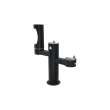 Outdoor Ezh2O Middle Bottle Filling Station Tri-Level Pedestal Non-Filtered Non-Refrigerated Black, LK4430BF1MBLK