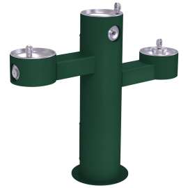 Outdoor Tri-Level Pedestal Fountain Non-Filtered Non-Refrigerated Freeze Resistant Evergreen, LK4430FRKEVG