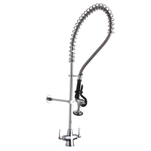 Single Hole Concealed Deck Mount Faucet 44In Flexible Hose W/1.2 Gpm Spray Head 2