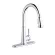 Everyday Single Hole Deck Mount Kitchen Faucet With Pull-Down Spray Forward Only Lever Handle Chrome, LK6000CR