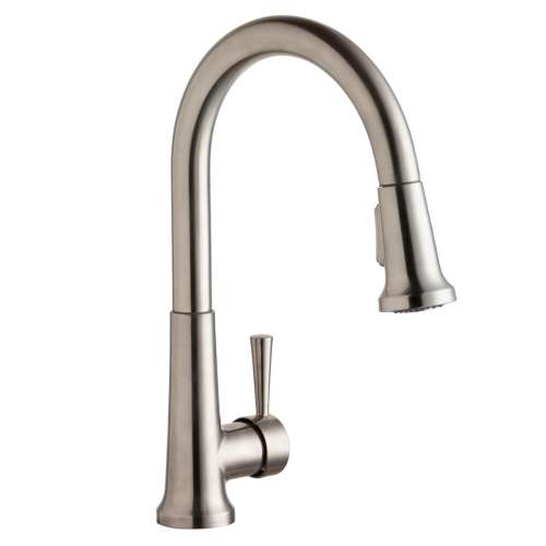 Everyday Single Hole Deck Mount Kitchen Faucet With Pull-Down Spray Forward Only Lever Handle Lustrous Steel, LK6000LS