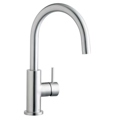 Allure Single Hole Kitchen Faucet With Lever Handle Satin Stainless Steel, LK7921SSS