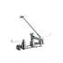 8" Centerset Wall Mount Faucet 7" Bucket Hook Spout 6" Wristblade Handle 1/2" Offset Inlets+Stop Polished Chrome, LK940BP07T6S