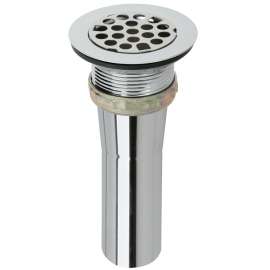 Drain Fitting Type 304 Stainless Steel Body Grid Strainer And Brass Tailpiece, LK9