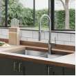 Avado Single Hole Kitchen Faucet With Semi-Professional Spout And Forward Only Lever Handle Chrome, LKAV1061CR
