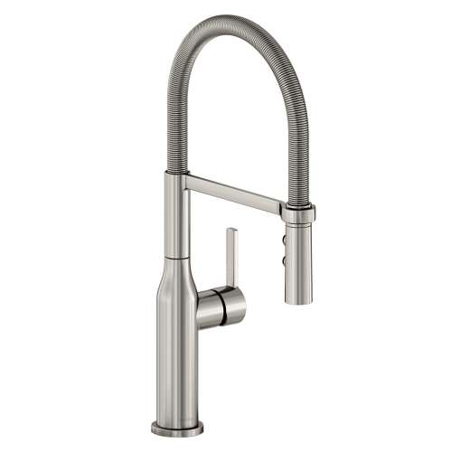 Avado Single Hole Kitchen Faucet With Semi-Professional Spout And Forward Only Lever Handle Lustrous Steel, LKAV1061LS