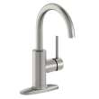Avado Single Hole Bar Faucet With Lever Handle Lustrous Steel, LKAV3021LS