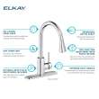 Avado Single Hole Kitchen Faucet With Pull-Down Spray And Forward Only Lever Handle Chrome, LKAV3031CR