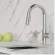 Avado Single Hole Bar Faucet With Pull-Down Spray And Lever Handle Chrome, LKAV3032CR