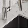 Avado Single Hole Bar Faucet With Pull-Down Spray And Lever Handle Chrome, LKAV3032CR