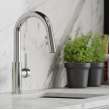 Avado Single Hole Bar Faucet With Pull-Down Spray And Lever Handle Chrome, LKAV3032CR