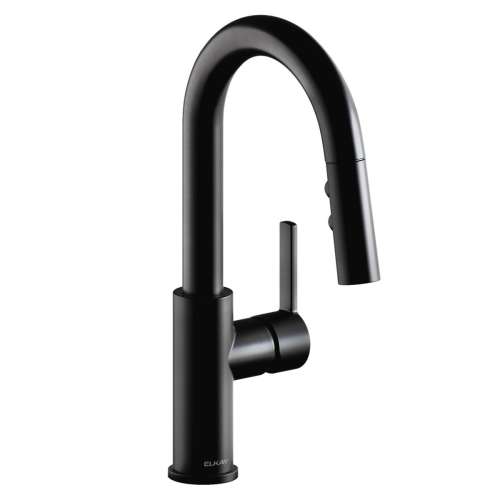 Avado Single Hole Bar Faucet With Pull-Down Spray And Lever Handle Matte Black, LKAV3032MB