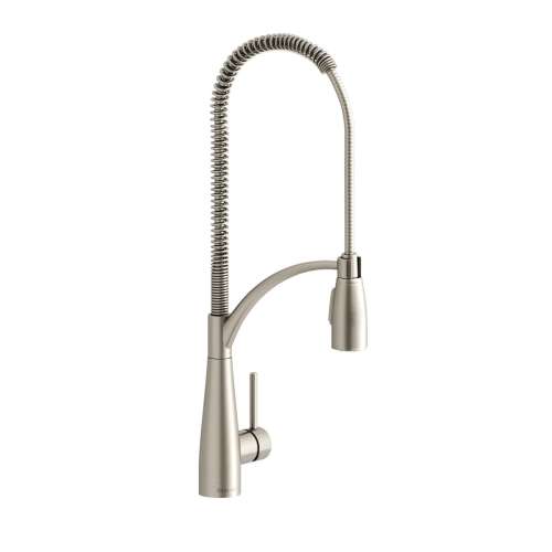 Avado Single Hole Kitchen Faucet With Semi-Professional Spout Forward Only Lever Handle Lustrous Steel, LKAV4061LS