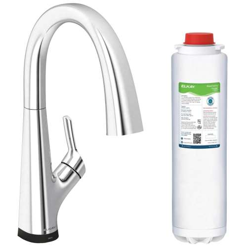 Avado Single Hole 2-In-1 Kitchen Faucet With Filtered Drinking Water Chrome, LKAV7051FCR