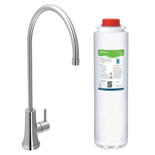 Avado Drinking Water Faucet Chrome W/71300C Watersentry Pfas + Lead + Microplastics Nsf/Ansi Certified Filter, LKAV71FCR