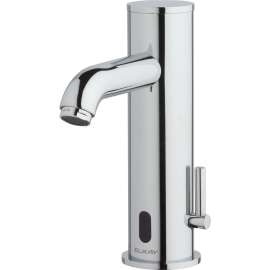 Commercial Lavatory Deck Mount Sensor Faucet With Cast Fixed Spout Chrome, LKB738C