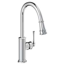 Explore Single Hole Kitchen Faucet With Pull-Down Spray And Forward Only Lever Handle Chrome, LKEC2031CR