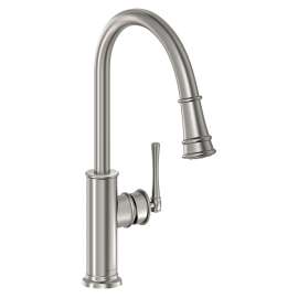 Explore Single Hole Kitchen Faucet With Pull-Down Spray And Forward Only Lever Handle Lustrous Steel, LKEC2031LS