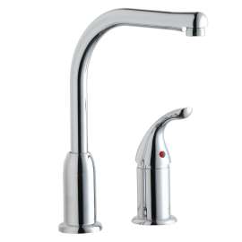 Everyday Kitchen Faucet With Remote Lever Handle Restricted Spout Chrome Kit With Bubbler And Vandal-Resistant Filtration Kit With Filter Status Monitor, LKF413945RSFFC