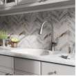 Harmony Single Hole Kitchen Faucet With Pull-Down Spray And Forward Only Lever Handle Lustrous Steel, LKHA1041LS