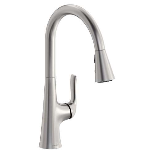 Harmony Single Hole Kitchen Faucet With Pull-Down Spray And Forward Only Lever Handle Lustrous Steel, LKHA1041LS