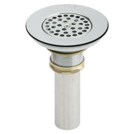 3-1/2" Drain Type 304 Stainless Steel Body Vandal Resistant Grid Strainer, LKVR18B