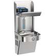 Elkay Pro Filtration Vandal-Resistant Connected Bottle Filling Station&Sgl Ada Cooler Refrig Ultra-Capacity Lead Rd Ss, LVRC8WSPRO
