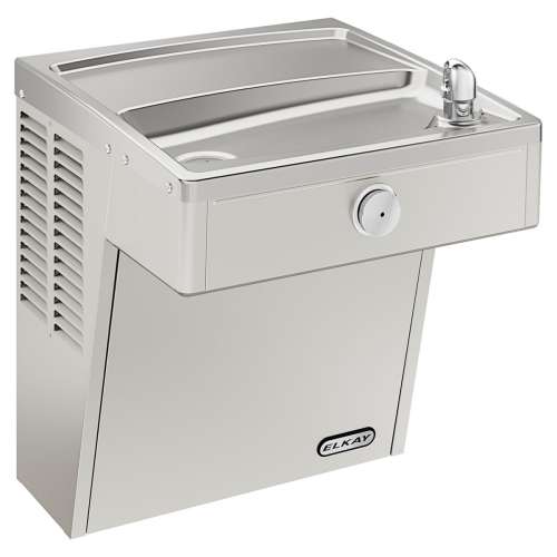 Wall Mount Vandal Resistant Ada Cooler With Louver Screens Filtered Refrigerated Stainless, LVRCSC8S