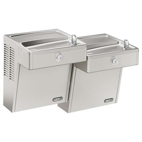 Wall Mount Vandal Resistant Bi-Level Ada Cooler Filtered Refrigerated Stainless, LVRCTL8SC