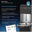 Elkay Pro Filtration Vandal-Resistant Connected Bottle Filling Station&Bilevel Ada Cooler Refrig Ultra-Cap Lead Rd Ss, LVRCTL8WSPRO