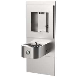 Ezh2O Vr Mechanical Bottle Filling Station W/Integral Soft Sides(R) Fountain Filtered Non-Refrigerated Stainless, LZLMSN-EDFPVM214DK