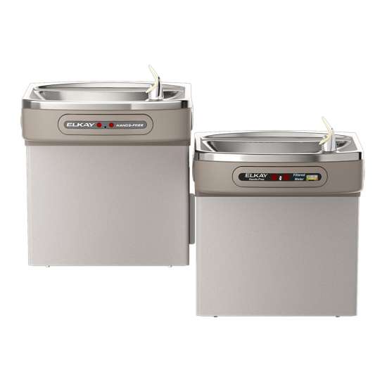 Dual Hands-Free Activation Bi-Level Ada Cooler Filtered Refrigerated Light Gray, LZOOSTL8LC