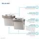 Dual Hands-Free Activation Bi-Level Ada Cooler Filtered Refrigerated Light Gray, LZOOSTL8LC