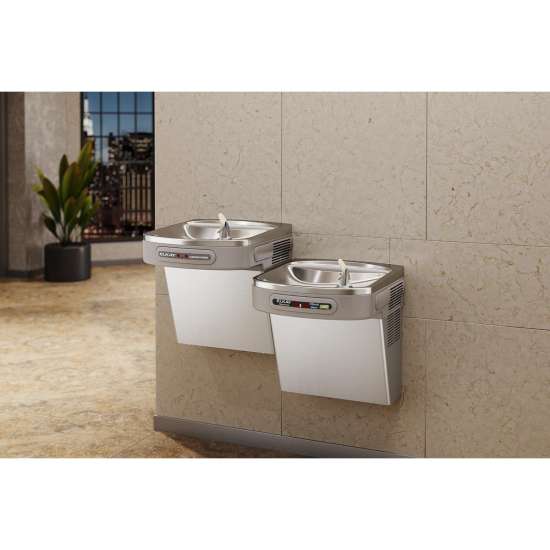 Dual Hands-Free Activation Bi-Level Ada Cooler Filtered Refrigerated Stainless, LZOOSTL8SC