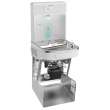 Enhanced Filtered Bottle Filling Station & Single Ada Cooler Arctic White Lead Reduction Drop Down Wrapper, LZS8WSAP