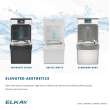 Enhanced Filtered Bottle Filling Station & Single Ada Cooler Midnight Black Lead Reduction Drop Down Wrapper, LZS8WSMP