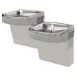 Wall Mount Versatile Bi-Level Ada Cooler Filtered Non-Refrigerated Light Gray Granite, LZSTLDDLC