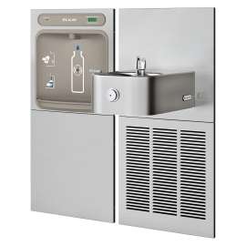 Ezh2O Bottle Filling Station & Soft Sides(R) Single Fountain Filtered Refrigerated Stainless, LZWS-SS8K