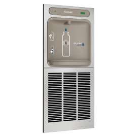 Ezh2O In-Wall Bottle Filling Station With Mounting Frame Filtered Refrigerated Stainless, LZWSM8K
