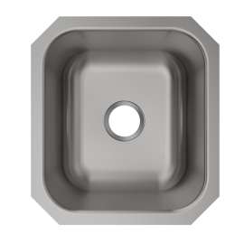 Stainless Steel Sink 16-1/2" X 18-1/4" X 8" Undermount Single Bowl 20 Gauge 50 Pk, MFV104-50