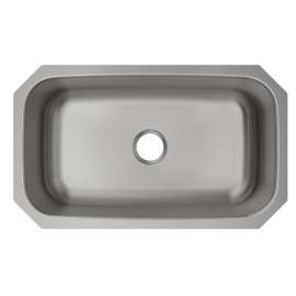 Stainless Steel Sink 30-1/2" X 18-1/4" X 8" Undermount Single Bowl 20 Gauge50 Pk, MFV112-50