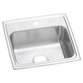 Celebrity Stainless Steel 19" X 18" X 7-1/8" 1-Hole Single Bowl Drop-In Sink, PSR19181