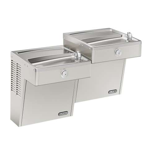 Cooler Wall Mount Bi-Level Reverse Ada Frost Resistant Vr 8 Gph Ss, VRCTLRFR8SC