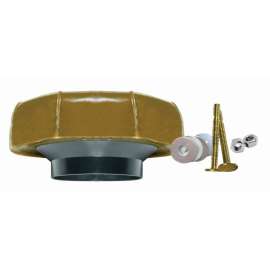 Extra Thick Reinforced Toilet Wax Ring with Flange and Bolts.