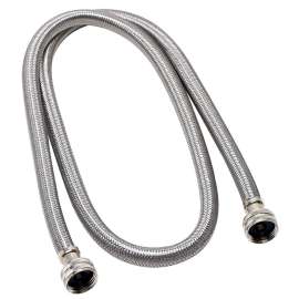 9WM60HE Stainless Steel 60-in High Efficiency Washing Machine Connecter with 3/4-in x 3/4-in Hose Fittings