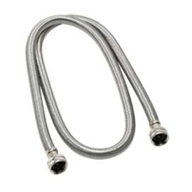 Stainless Steel 72-in Washing Machine Connecter with 3/4-in x 3/4-in Hose Fittings