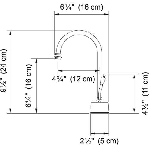 Farm House Cold Water Faucet In Polished Chrome
