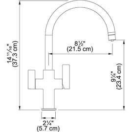 Ambient Arc Spout Faucet In Polished Chrome