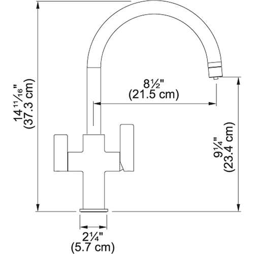 Ambient Arc Spout Faucet In Polished Chrome